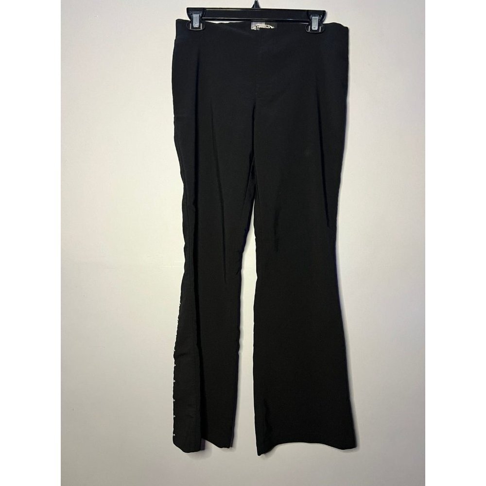 Liquid Clothing - Juniors Y2K Black Studded Dress Pants Sz. 11